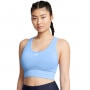 Biustonosz treningowy Under Armour Vanish Seamless Mid Bra - niebieski