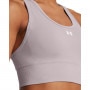 Biustonosz treningowy Under Armour Vanish Seamless Mid Bra - beżowy