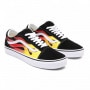 Buty uniseks VANS Old Skool PRINTS FLAME - czarne