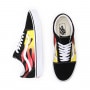 Buty uniseks VANS Old Skool PRINTS FLAME - czarne