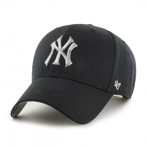 47 BRAND Czapka z daszkiem uniseks 47 Brand New York Yankees Retro Stripe Under  czarna Głęboka czerń