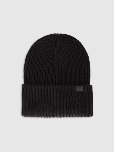  4F Damska czapka zimowa 4F 4FRAW25ACAPF0801  czarna Czarny