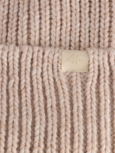 Damska czapka zimowa 4F 4FRAW25ACAPF0801 - beżowa