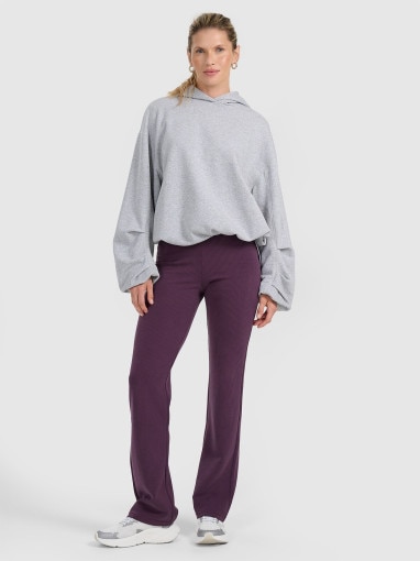 Damska bluza nierozpinana z kapturem 4F 4FRAW25TSWSF2462 - szara