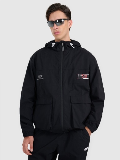  4F Męska kurtka przejściowa 4F 4FRAW25TSWSM2460  czarna Czarny