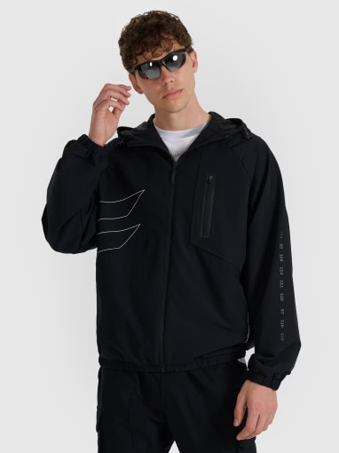  4F Męska kurtka przejściowa 4F 4FRAW25TSWSM2486  czarna Czarny