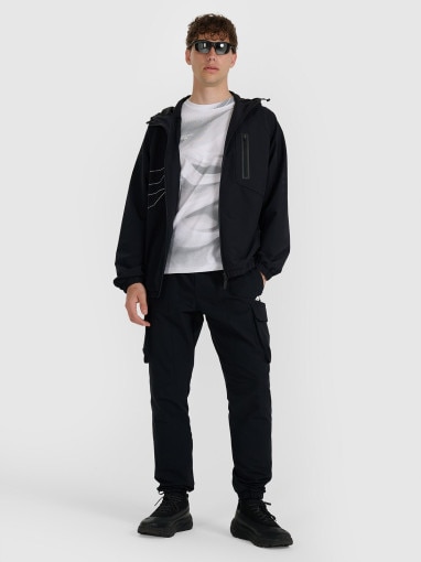 Męska kurtka przejściowa 4F 4FRAW25TSWSM2486 - czarna