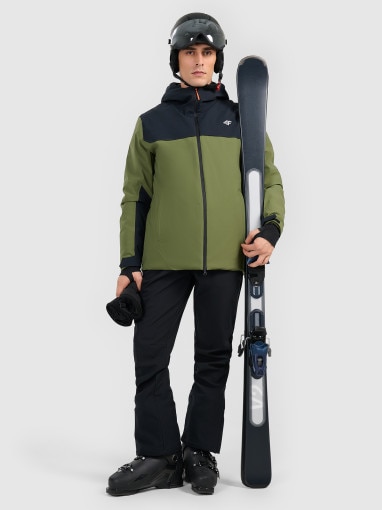 Męska kurtka narciarska 4F 4FRAW25TTJAM1080 - khaki