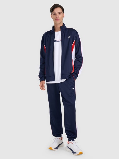 Męski t-shirt oversize z nadrukiem 4F 4FRAW25TTSHM3227 - biały