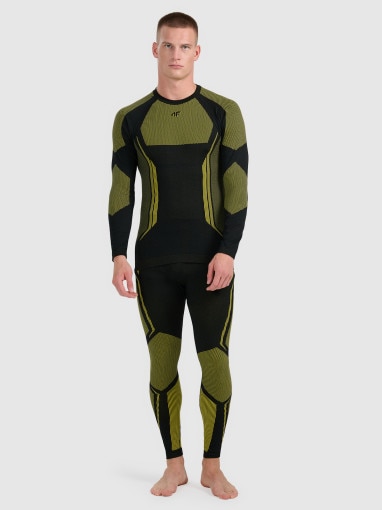 Męska bielizna termoaktywna (góra) 4F 4FRAW25USEAM268 - żółta