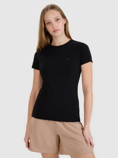 Damski t-shirt bez nadruku (2-pack) 4F 4FRMM00TTSHF2709 - multikolor