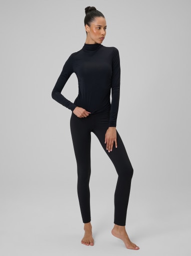 Damski longsleeve do jogi 4F 4FRSS26TFLOF605 - czarny