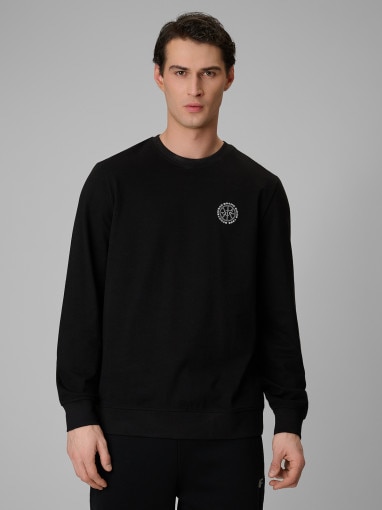 Obrazek dla: 4F Męski longsleeve bez nadruku 4F 4FRSS26TLONM671  czarny Czarny