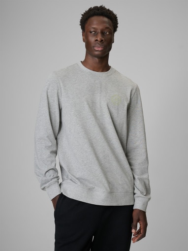 Obrazek dla: 4F Męski longsleeve bez nadruku 4F 4FRSS26TLONM671  szary Szary