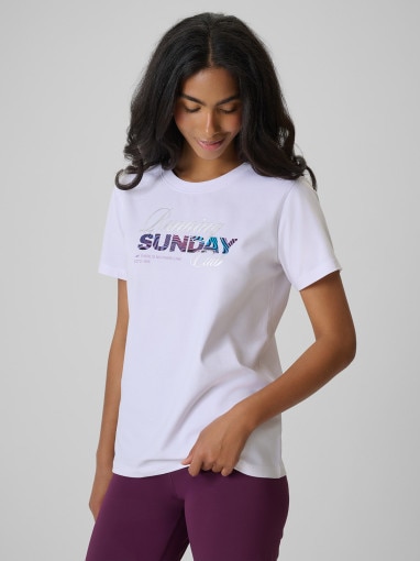 Obrazek dla: 4F Damski tshirt z nadrukiem 4F 4FRSS26TTSHF3793  biały Biały