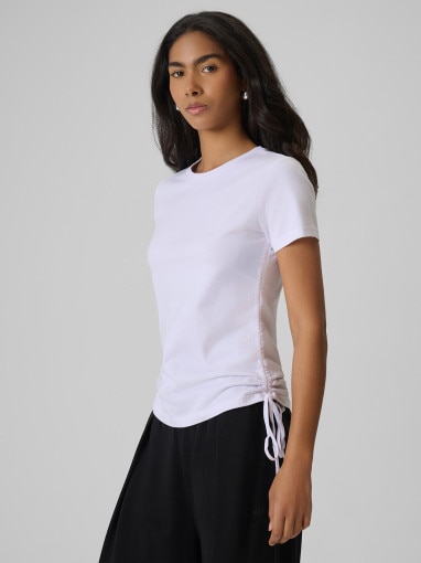 Obrazek dla: 4F Damski tshirt bez nadruku 4F 4FRSS26TTSHF3795  biały Biały