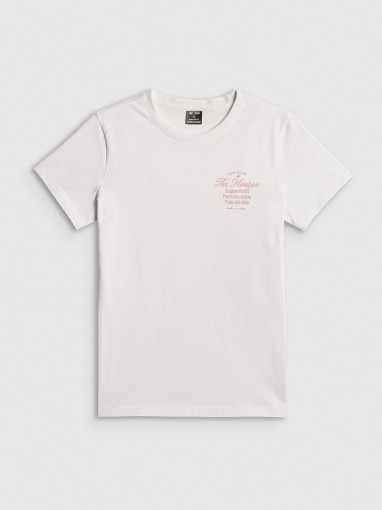 Obrazek dla: 4F Damski tshirt z nadrukiem 4F 4FRSS26TTSHF4537  biały Biały