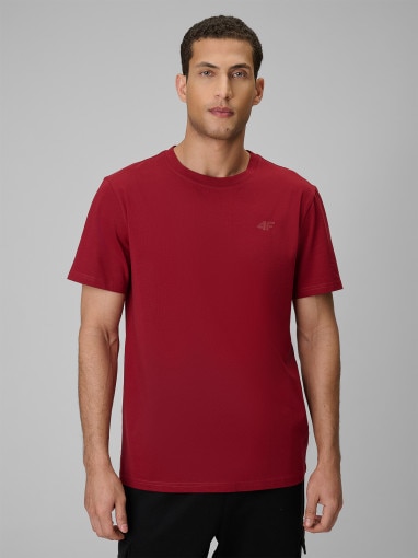 Męski t-shirt bez nadruku (2-pack) 4F 4FRSS26TTSHM4226 - multikolor