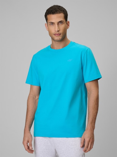Obrazek dla: 4F Męski tshirt bez nadruku 4F 4FRSS26TTSHM4261 niebieski Niebieski