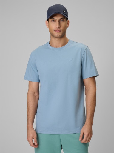 Obrazek dla: 4F Męski tshirt bez nadruku 4F 4FRSS26TTSHM4261 niebieski Niebieski