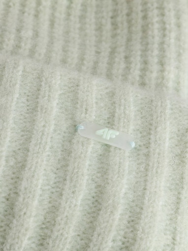 Damska czapka zimowa 4F 4FWAW25ACAPF568 - turkusowa