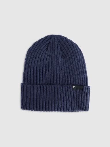  4F Męska czapka zimowa 4F 4FWAW25ACAPM673  granatowa Granatowy