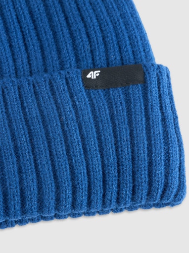 Męska czapka zimowa 4F 4FWAW25ACAPM673 - niebieska