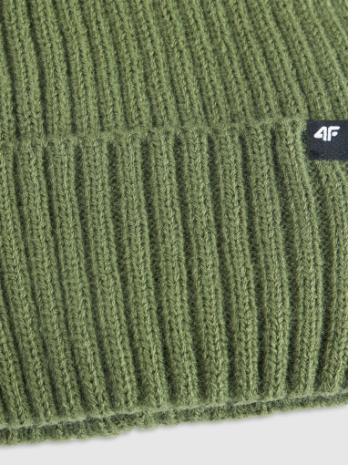 Męska czapka zimowa 4F 4FWAW25ACAPM673 - khaki