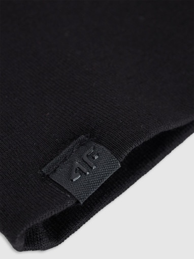 Czapka beanie uniseks 4F 4FWAW25ACAPU675 - czarna