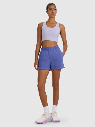  4F Damskie spodenki treningowe 4F 4FWAW25TFSHF1038  granatowe Granatowy