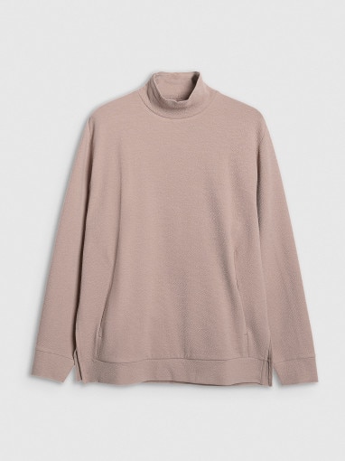  4F Damska bluza do jogi i pilatesu 4F 4FWAW25TFSWF589  beżowa Beżowy