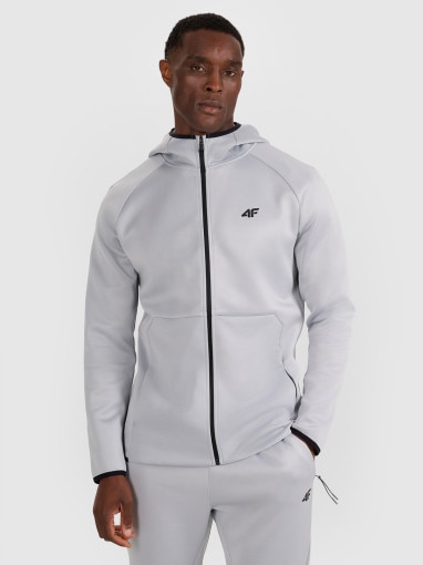  4F Męska bluza treningowa 4F 4FWAW25TFSWM560  szara Szary