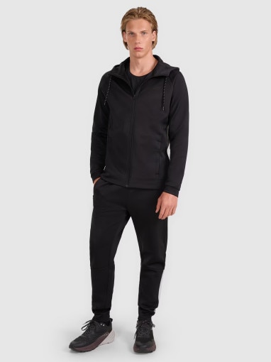  4F Męskie spodnie treningowe 4F 4FWAW25TFTRM0936  czarne Czarny