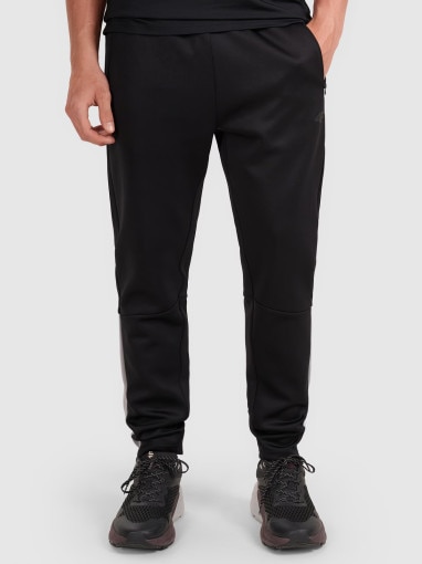 Męskie spodnie treningowe 4F 4FWAW25TFTRM0936 - czarne