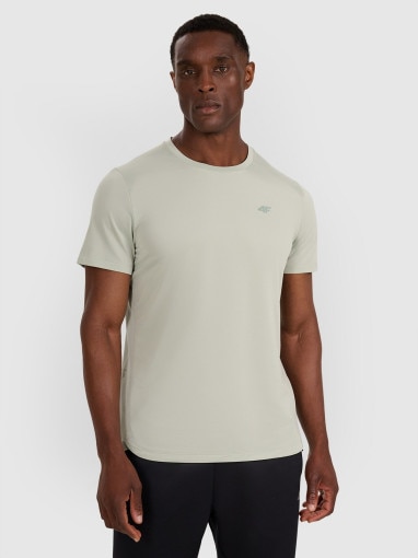  4F Męska koszulka treningowa 4F 4FWAW25TFTSM1459  turkusowa Turkusowy