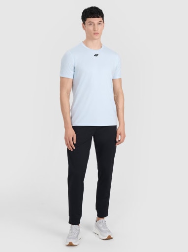 Męska koszulka treningowa 4F 4FWAW25TFTSM1522 - niebieska