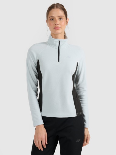  4F Damska bielizna termiczna polarowa (góra) 4F 4FWAW25UFLEF064  niebieska Niebieski