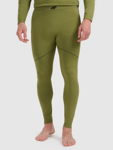 Męska bielizna termoaktywna (dół) 4F 4FWAW25USEAM234 - khaki