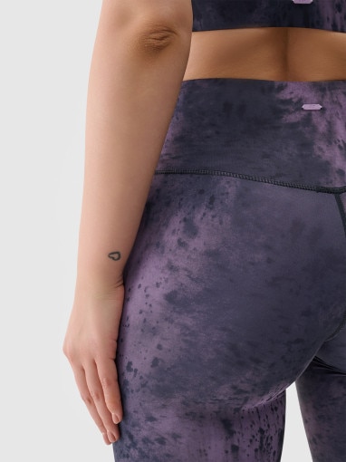 Damskie legginsy treningowe 4F 4FWSS24TFTIF236 - multikolor