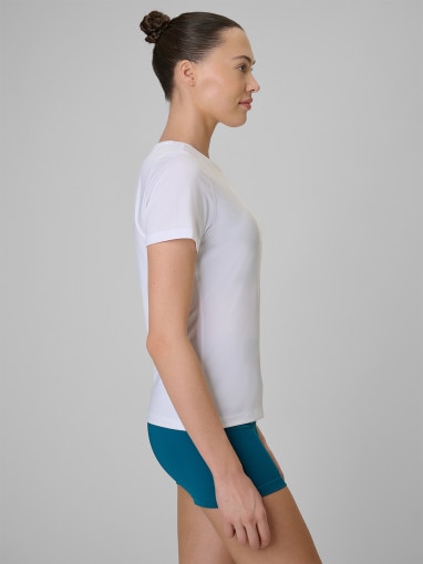 Damska koszulka treningowa 4F 4FWSS26TFTSF1846 - biała