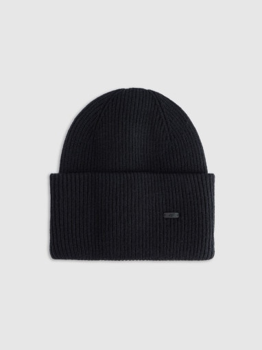  4F Czapka beanie uniseks 4F 4FRAW25ACAPU0721  czarna Czarny