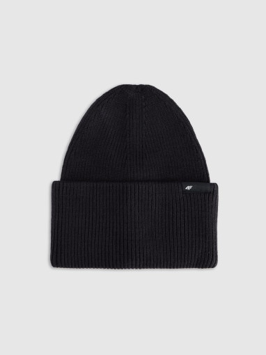  4F Czapka beanie uniseks 4F 4FRAW25ACAPU0738  czarna Czarny