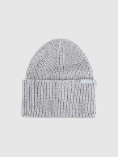  4F Czapka beanie uniseks 4F 4FRAW25ACAPU0738  szara Szary