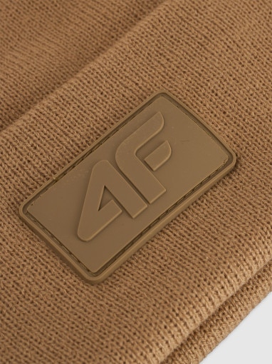 Czapka beanie uniseks 4F 4FRAW25ACAPU0809 - brązowa