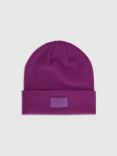  4F Czapka beanie uniseks 4F 4FRAW25ACAPU0809  różowa Różowy