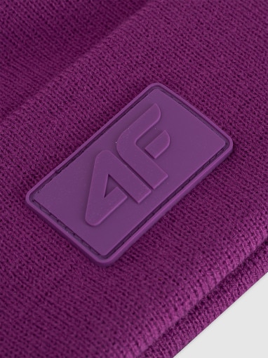 Czapka beanie uniseks 4F 4FRAW25ACAPU0809 - różowa