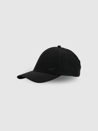  4F Czapka z daszkiem uniseks 4F 4FRSS26ACABU595  czarna Czarny