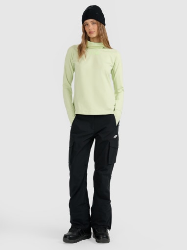 Damska bielizna termiczna (góra) 4F 4FWAW25UBRUF086 - turkusowa