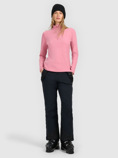 Damska bielizna termiczna polarowa (góra) 4F 4FRAW25UFLEF080 - różowa