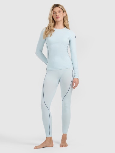 Damska bielizna termoaktywna (góra) 4F 4FWAW25USEAF203 - niebieska
